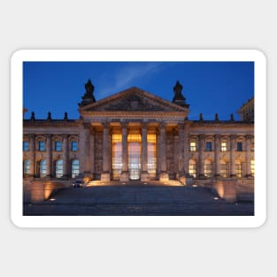 Reichstag building at dusk, Berlin, Germany Sticker